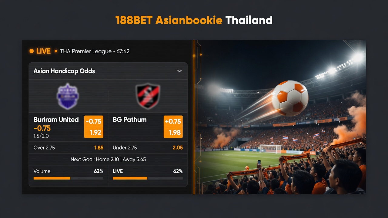 188BET sportsbook Asian Handicap dashboard แทงบอล